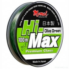 Леска Momoi Hi-Max Olive Green 0.25мм 6.5кг 100м оливковая